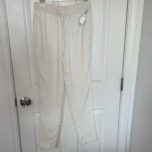 DKNYC Ivory Drawstring Pants